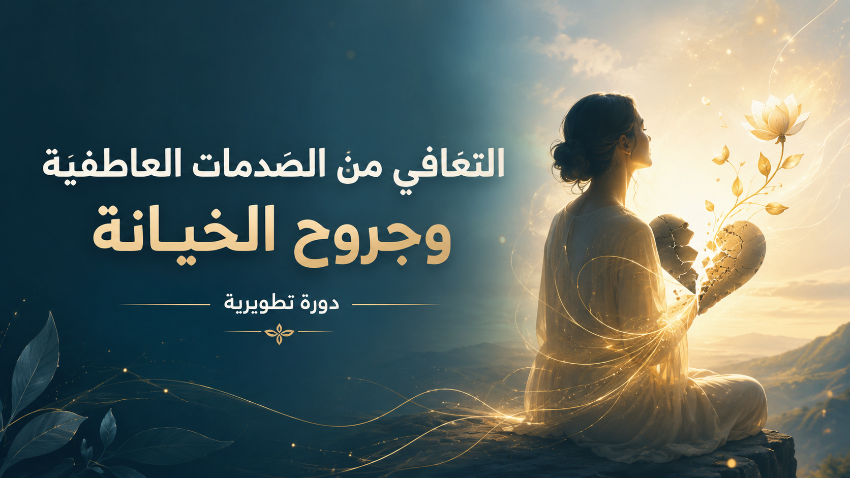 غلاف دورة التعافي من الصدمات العاطفية و جروح الخيانة