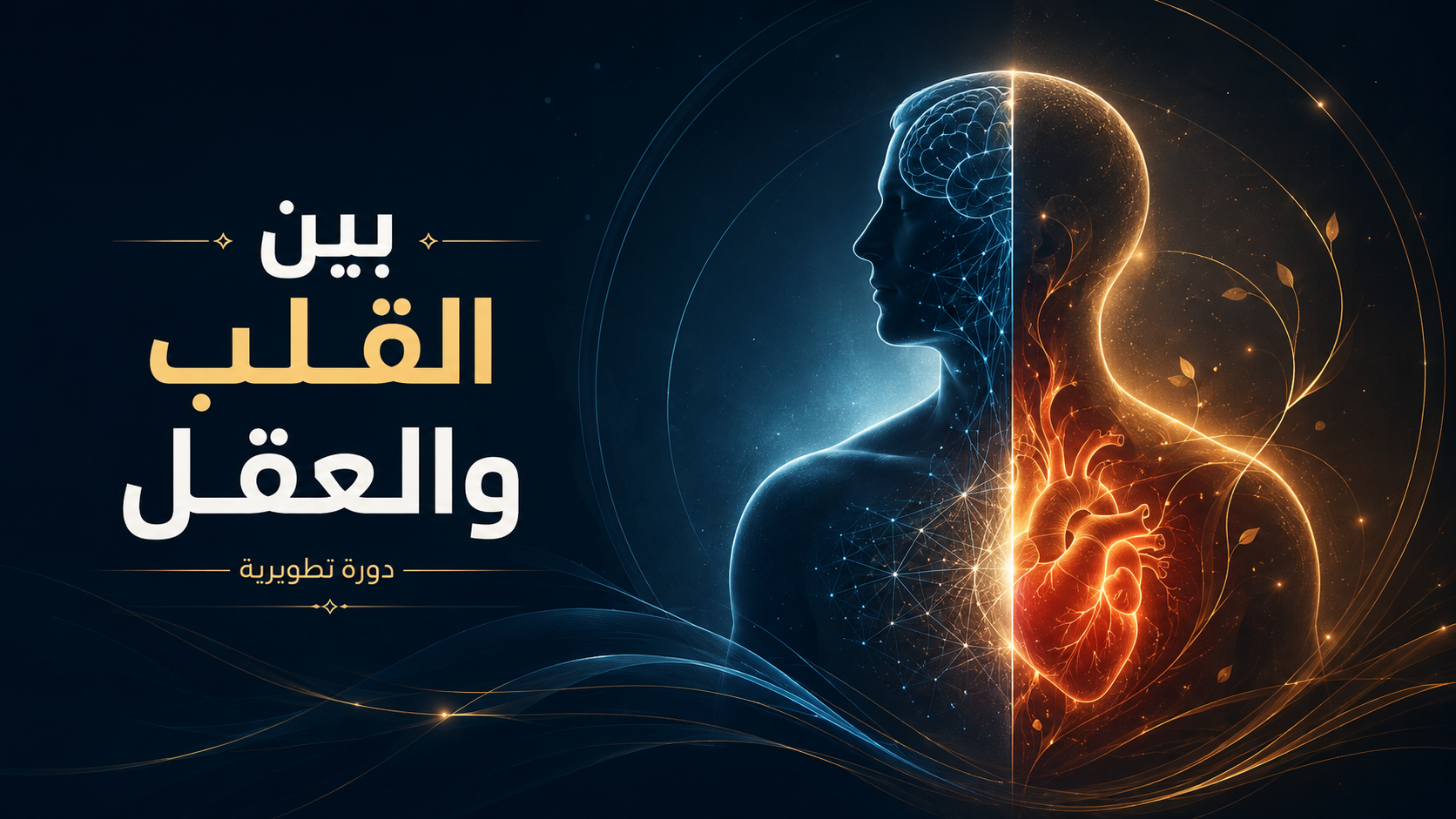 غلاف بين القلب والعقل